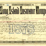 [The Long Island Insurance Company certificate of profits]